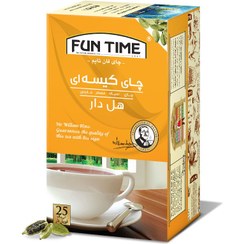 تصویر چای کیسه ای سیاه هل دار 25 عددی 