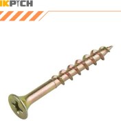 تصویر پيچ چوب چهارسو زرد ايرانی 10*2(5سانت) 