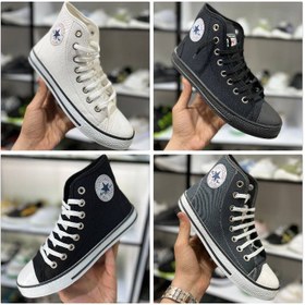 تصویر کفش ال استار ساقدار - All Star طوسی (آبی نفتی) all star shoes