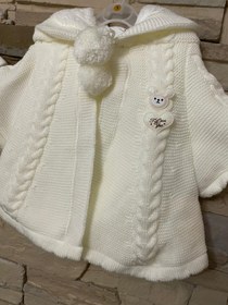 تصویر شنل بافت یک نیلی_نکونام Nekounam 