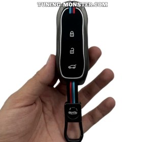 تصویر کاور ریموت لاکچری فلزی خودرو دیگنیتی Luxury metal remote control cover for Dignity car