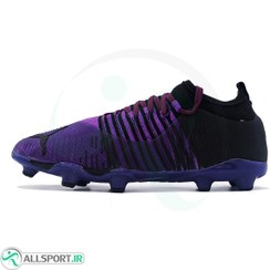 تصویر کفش فوتبال ساقدار پوما فیوچر Puma Future Purple Black 