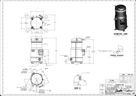 تصویر کمپرسور اسکرال دانفوس SM147A4ALB DANFOSS SCROLL COMPRESSOR SM147A4ALB