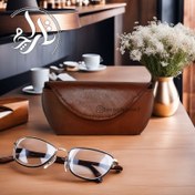 تصویر قاب عینک (کیف عینک) چرم طبیعی 