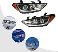 تصویر چراغ جلو النترا 2017 و 2018 