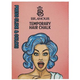 تصویر گچ مو برانوس رنگ آبی 