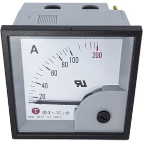 تصویر آمپرمتر Taiwan Meters مدل BE-72 متناوب AC به 1A تایوان 