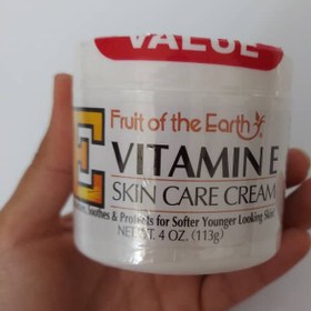 تصویر کرم مرطوب کننده مدل ویتامین E فروت آف د ارث Fruit Of The Earth Vitamin E Cream 113ml