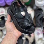 تصویر صندل تابستانی زنانه کفش شیما مدل مهرسانا سایز ۳۷ رنگ سیاه 