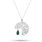 تصویر گردنبند نقره فارغ ز غوغای جهان NSi-788