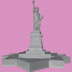 تصویر مدل مجسمه آزادی Statue of Liberty 