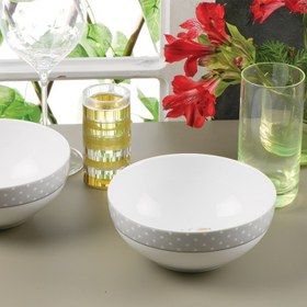 تصویر سرویس چینی زرین 6 نفره پیاله والنسیا زرد (13 پارچه) Zarin Iran ItaliaF Valencia-Yellow 13 Pieces Porcelain Bowl Set