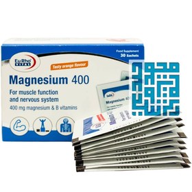 تصویر ساشه منیزیم 400 یوروویتال 30 عدد Eurho Vital Magnesium 400 30 Sachets