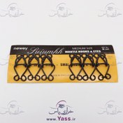 تصویر قزن انگلیسی فلزی سایز بزرگ مشکی (بسته 6 جفتی) 