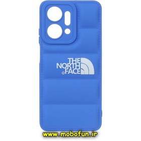 تصویر قاب گوشی Honor X7A آنر سیلیکون ژله ای پافر PC زیر بسته محافظ لنز دار THE NORTH FACE آبی کد 24 