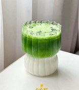 تصویر ماگ پیرکس شیاردار کدویی 