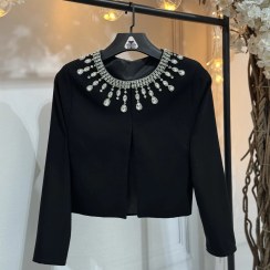 تصویر کت جواهردوزی یقه مصری کد 3104 