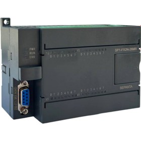 تصویر پی ال سی ایرانی (PLC) 16 ورودی 10 خروجی رله( میتسوبیشی)ساخت شرکت سپنتا SP1-FX2N-26MR