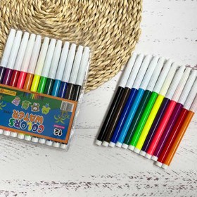 تصویر ماژیک رنگی هیرا ۱۲ رنگ 