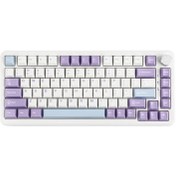 تصویر کیبورد ایجز Ajazz AK820 Max White Purple Blue Wired 