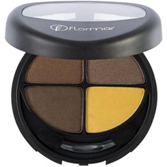 تصویر سایه چشم 4 تایی کوارتت فلورمار 410-زرد قهوه ای FLORMAR QUARTET 4 EYE SHADOW