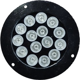 تصویر چراغ استخری رینگ دار (غلاف دار)۱۵ وات توکار و روکار برند تابان توس - قرمز 15 watt pool light (cased)