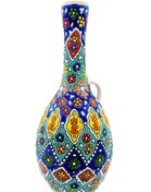 تصویر بطری دسته دار مینا کاری Enamel bottle with handle