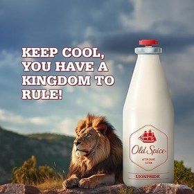 تصویر افتر شیو OLDSPICE مدل LION PRIDE Old Spice after shavelotion lion pride-100ml