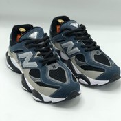 تصویر کتونی مردانه نیوبالانس ۹۰۶۰ سایز بزرگ طوسی آبی سوئیت داخل دوخت - ۴۸ Newbalance