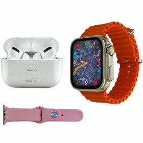 تصویر ساعت هوشمند ورنا مدل 01 Ultra Pack به همراه هندزفری بیسیم و بند Verna Smart Watch Ultra Pack 01 With Airpod Pro