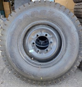 تصویر رینگ و لاستیک وانت نیسان بارز 7,50,16 گل دنده Original wheel & Tire 7,50,16 Barez