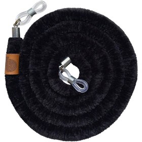 تصویر بند عینک مخملی مشکی 