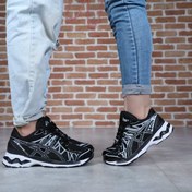 تصویر کتانی مردانه اسیکس کیانو 20 مشکی با رویه اسپیسر 