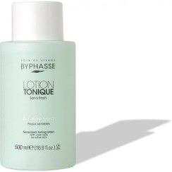 تصویر تونر بایفاس مناسب پوست‌های حساس با عصاره آلوئه‌ورا Byphasse Sensi-Fresh Toning Lotion Sensitive Skin 500ml