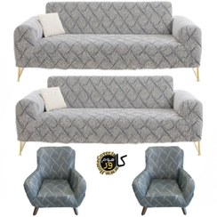 تصویر کاور مبل 8 نفره کشی هوم کاور مدل لاکرا فلو 