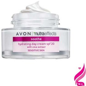 تصویر کرم روز پوست حساس اون AVON سری nutra effects مدل Soothe(SPF 20) 