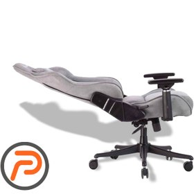 تصویر صندلی گیمینگ رنزو فابریک grey 