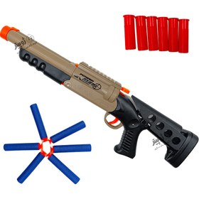 تصویر تفنگ اسباب بازی دولول پوکه پران مدل 2028 