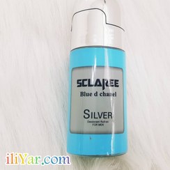 تصویر دئودورانت رولی مردانه Blue D Chanel Silver حجم 60میل اسکلاره Sclaree Blue D Chanel Silver Deodorant Roll On For Men 60ml