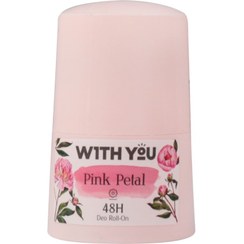 تصویر مام رول ضد تعریق مدل Pink Petal حجم 50میل ویت یو With You Pink Petal Deo Roll On 50ml