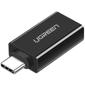 تصویر تبدیل OTG تایپ سی به USB یوگرین مدل US173 Ugreen US173 USB-C Male to USB Female OTG Adaptor