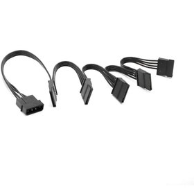 تصویر کابل تبدیل افزایش 1 به 5 برق IDE به ساتا ا IDE to 5 SATA power conversion cable IDE to 5 SATA power conversion cable