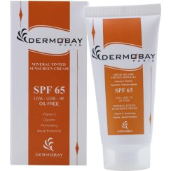 تصویر کرم ضد آفتاب درموبای پاریس مینرال SPF 65 رنگی فاقد چربی 50 میلی لیتر DERMOBAY PARIS SUNSCREEN SPF 65 TINTED OIL FREE 50ML