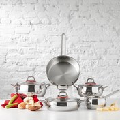 تصویر سرویس_قابلمه 9 پارچه استیل کاراجا مدل sile 