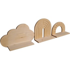 تصویر شلف دیواری 3 تیکه 