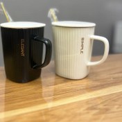 تصویر ماگ اداری دو رنگ 