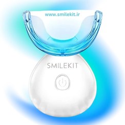 تصویر پک بیلیچینگ خانگی smilekit + دستگاه LED نور UV تثبیت کننده (اصل) Smilekit Teeth Whitening Kit LED Accelerator Light Peroxide Gel Pen Tooth Whitener Dental Bleaching Teeth Cleaner Oral Whitening