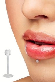 تصویر پشت فلت سیلیکونی - پایه silicone piercing