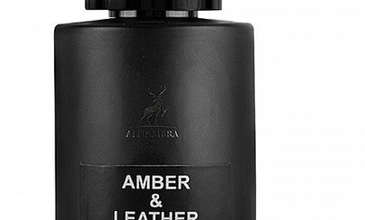 تصویر ادو پرفیوم مردانه الحمبرا مدل Amber and Leather حجم 100 میلی لیتر | عطر مردانه