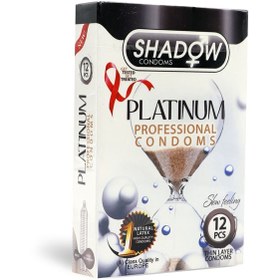 تصویر کاندوم شادو مدل Platinum بسته 12 عددی SHADOW Condoms Platinum Slow Feeling 12PCS